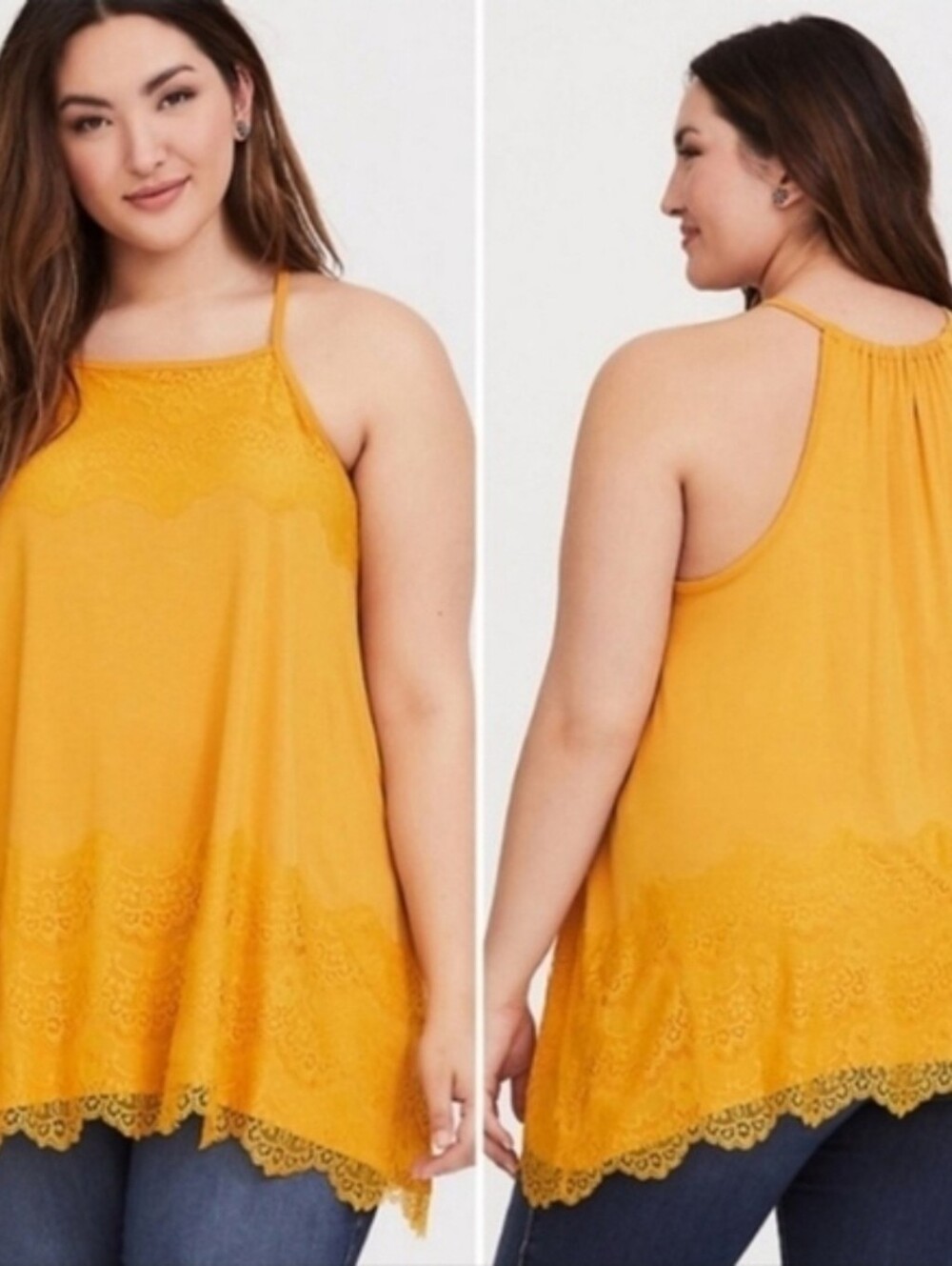 Torrid Mustard Super Soft Knit Tank Top